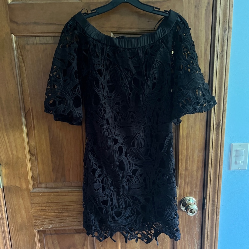 Golden Days Paris Black dress with lace pattern